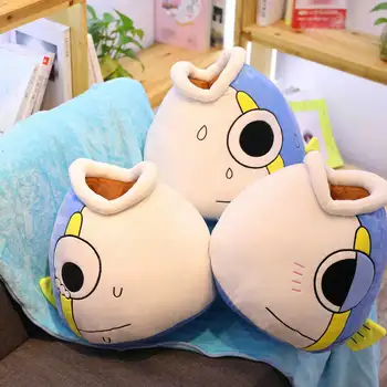 New Toy Soft Kawaii Fish With Blankets Plush Toys Cute Staffed Animal Doll For Children Kids Sofa Lovely Pillow Cushion
New Toy Soft Kawaii Fish With Blankets Plush Toys Cute Staffed Animal Doll For Children Kids Sofa Lovely Pillow Cushion