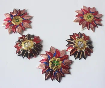 20pieces/lot new fashion mixed color Maple Leaf 3d flowers patches clothes collar DIY Sequin Flower dress decorative
20pieces/lot new fashion mixed color Maple Leaf 3d flowers patches clothes collar DIY Sequin Flower dress decorative