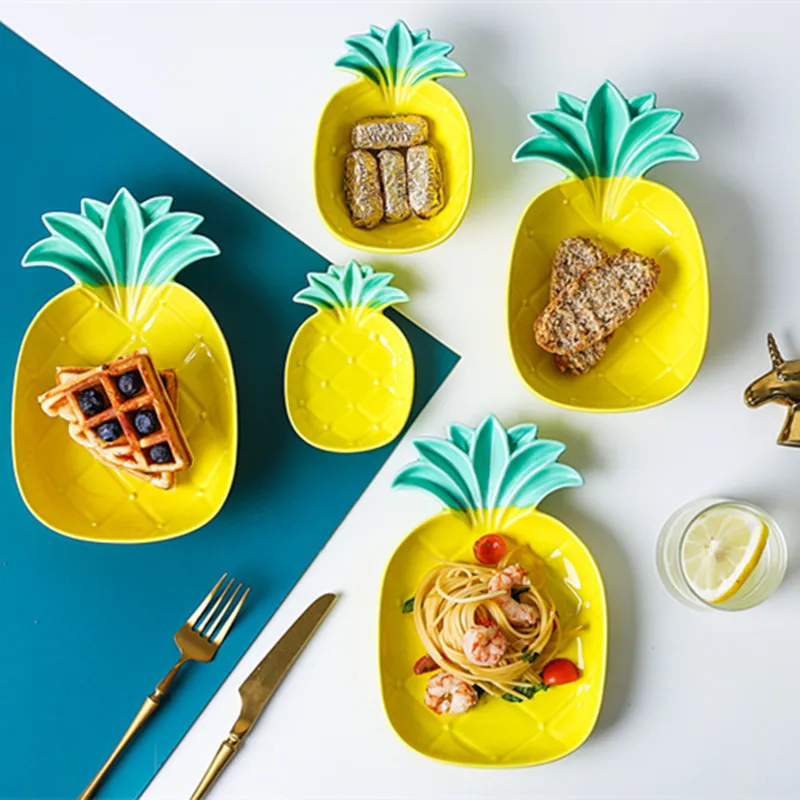 2019 Ins Creative Pineapple Ceramic Cutlery Plate Bread Snack Dish Dessert Fruit Plate Plates Dishes and Plates Sets
2019 Ins Creative Pineapple Ceramic Cutlery Plate Bread Snack Dish Dessert Fruit Plate Plates Dishes and Plates Sets