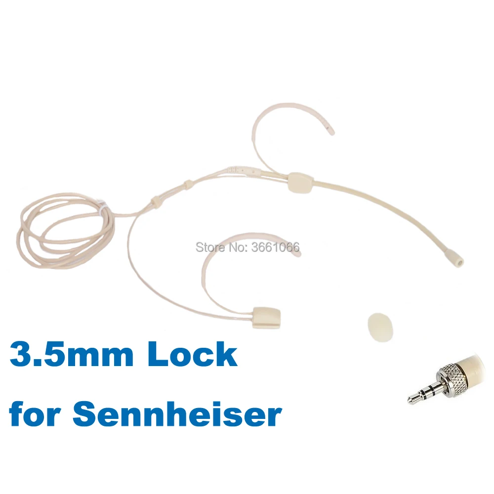 Pro Headset Microphone Omidirectional Condenser Headworn 3.5mm Lock Connector For Sennheiser AudioMicwl SH-003
Pro Headset Microphone Omidirectional Condenser Headworn 3.5mm Lock Connector For Sennheiser AudioMicwl SH-003