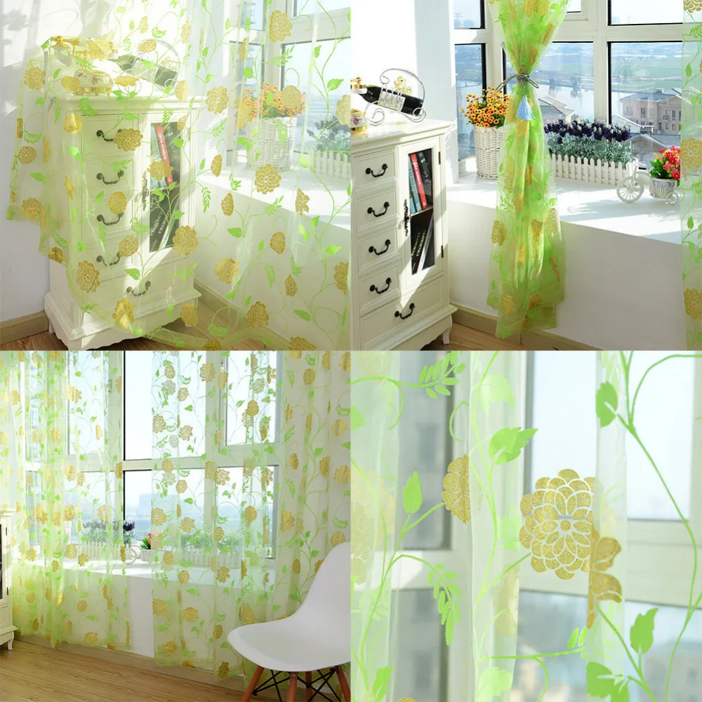 New Arrival 1pcs 100*200cm Beautiful Translucent Curtain Living Room Windows Flower Print Colourful Curtains For Home Decor
New Arrival 1pcs 100*200cm Beautiful Translucent Curtain Living Room Windows Flower Print Colourful Curtains For Home Decor