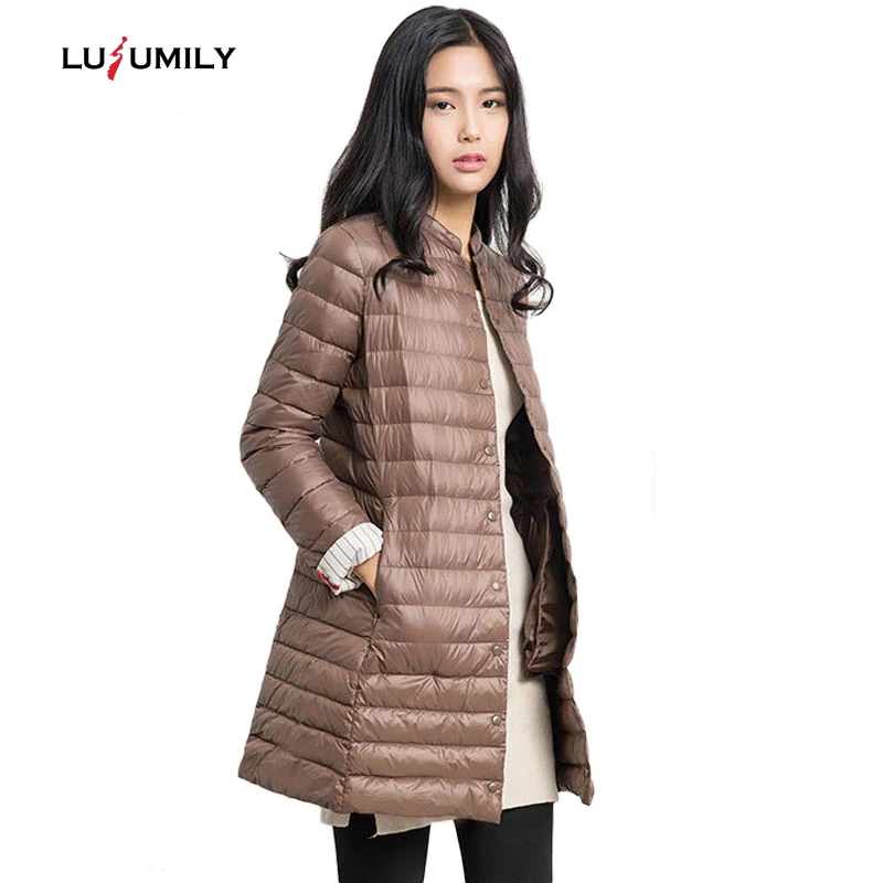 Lusumily Women Winter Coat 2019 New Ultra Light White Duck Down Jacket Slim Women Winter Warm Portable Windproof Down Parkas
Lusumily Women Winter Coat 2019 New Ultra Light White Duck Down Jacket Slim Women Winter Warm Portable Windproof Down Parkas