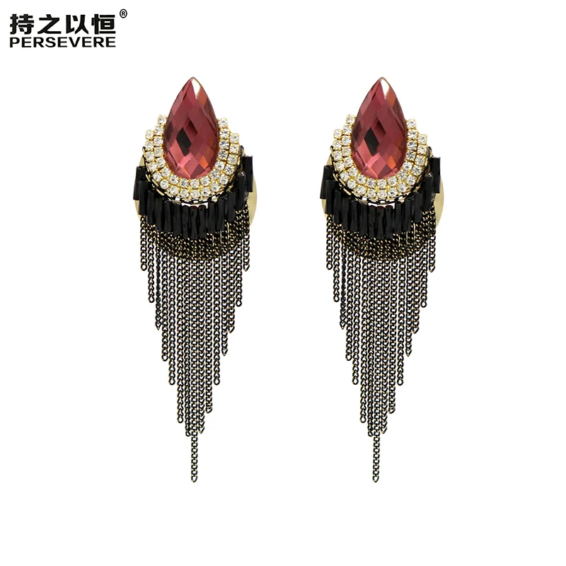 Vintage Rhinestone Crystal Water Drop Earrings Metal Chain Tassel Earrings For Women Handmade Wedding Beach Jewelry
Vintage Rhinestone Crystal Water Drop Earrings Metal Chain Tassel Earrings For Women Handmade Wedding Beach Jewelry