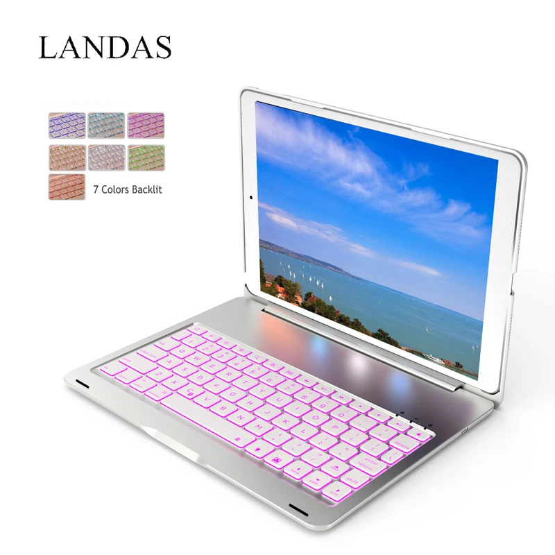 Landas Case For iPad 2018 2017 Keyboard Cover Bluetooth Wireless Keyboard Backlit For iPad Air 1 Case For New 9.7 Cover Stand
Landas Case For iPad 2018 2017 Keyboard Cover Bluetooth Wireless Keyboard Backlit For iPad Air 1 Case For New 9.7 Cover Stand