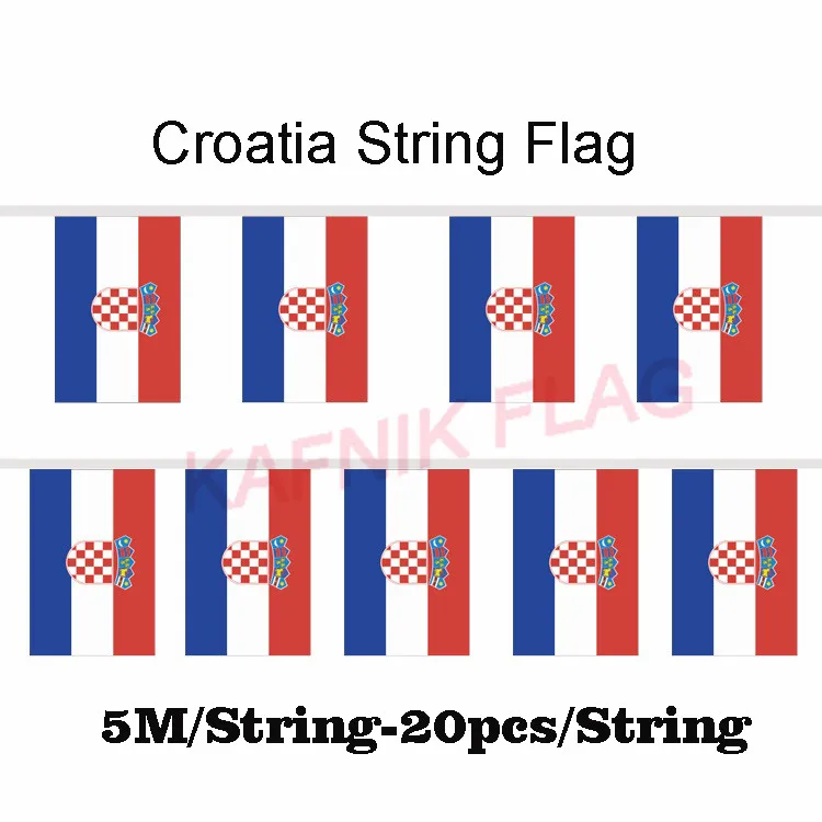 KAFNIK,5 meters 20 faces 14*21M Croatia String Flag Banner Bar For Party Decoration/World Event Carnival Decor
KAFNIK,5 meters 20 faces 14*21M Croatia String Flag Banner Bar For Party Decoration/World Event Carnival Decor