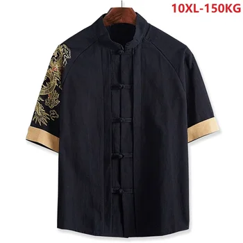 men Chinese style Tang suit shirts short sleeve 8XL 10XL summer high quality Dragon shirt vintage shirts plus size big 6XL 9XL
men Chinese style Tang suit shirts short sleeve 8XL 10XL summer high quality Dragon shirt vintage shirts plus size big 6XL 9XL