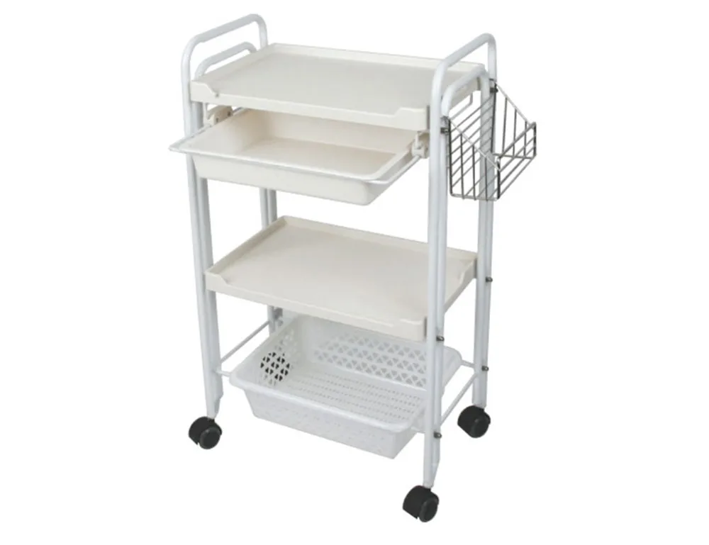 Elitzia ETST21W Beauty Salon Plastic Rolling Trolley Storage Organizer Cart 3 Tier With Drawer White Color
Elitzia ETST21W Beauty Salon Plastic Rolling Trolley Storage Organizer Cart 3 Tier With Drawer White Color