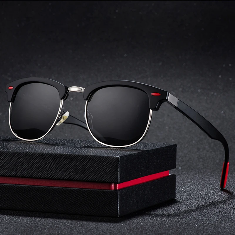 Classic Semi Rimless Men's Polarized Sunglasses Women Brand Designer Half Frame Sun Glasses Fashion Square Eyewear gafas de sol
Classic Semi Rimless Men's Polarized Sunglasses Women Brand Designer Half Frame Sun Glasses Fashion Square Eyewear gafas de sol