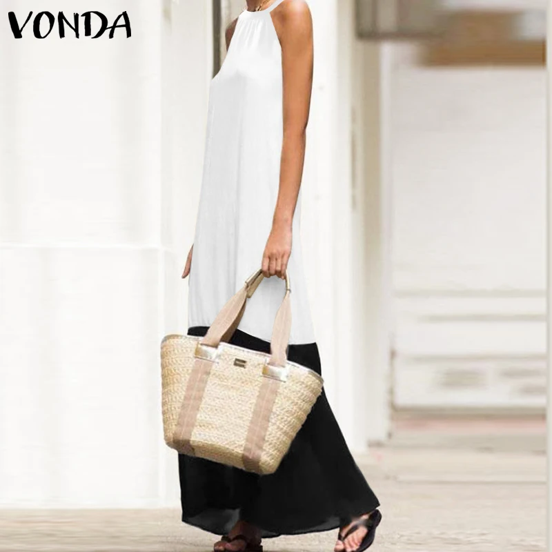 VONDA Bohemian Dresses Women Spaghetti Strap Dress Sexy Sleeveless Patchwork Vestidos 2019 Casual Sundress Robe Femme Plus Size
VONDA Bohemian Dresses Women Spaghetti Strap Dress Sexy Sleeveless Patchwork Vestidos 2019 Casual Sundress Robe Femme Plus Size