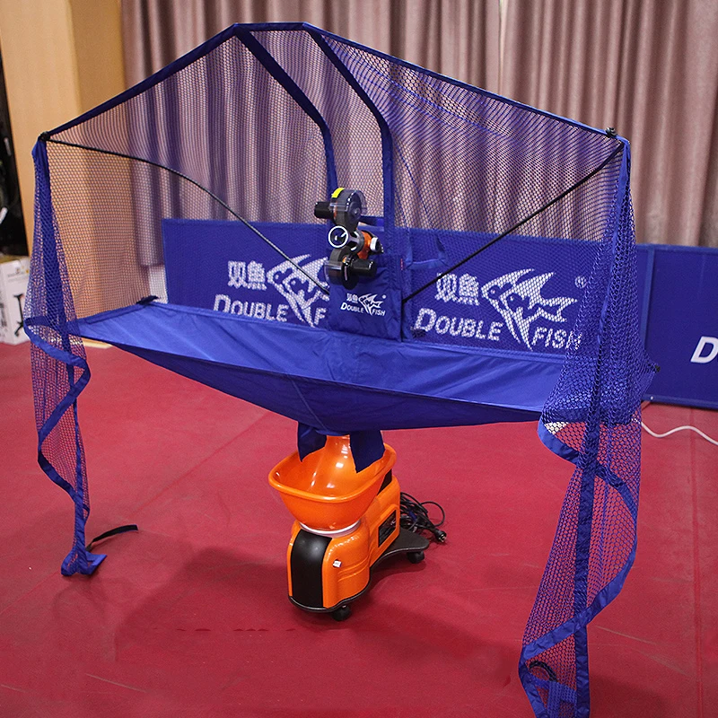 Original Double Fish E6 Programm Table Tennis Robot Pingpong Serve Machine 36 spins Home Training for V40+ ball with Collect Net
Original Double Fish E6 Programm Table Tennis Robot Pingpong Serve Machine 36 spins Home Training for V40+ ball with Collect Net