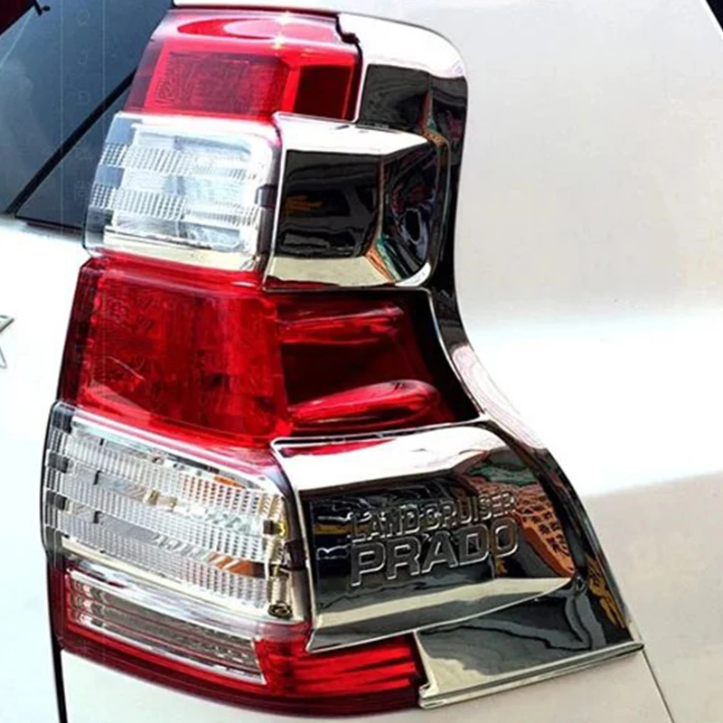 For Toyota Prado 150 2010-2017 ABS Chrome Rear Tail Light Lamps Mouldings Tail Light Frame car accessories 
For Toyota Prado 150 2010-2017 ABS Chrome Rear Tail Light Lamps Mouldings Tail Light Frame car accessories