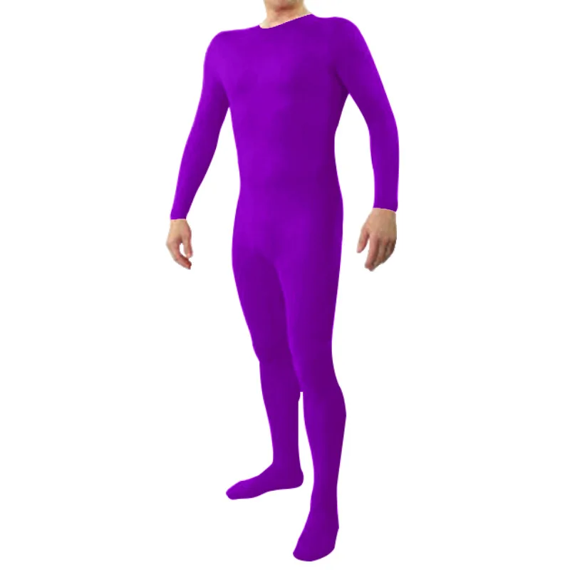 Icostumes Adults One Piece Crew Neck Lycra Spandex FullBody Suit for Men No Hood Footed Unitards Cosplay Costumes DanceWear (3)