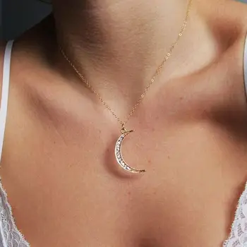 300pcs/lot rhinestone moon pendant sexy lady necklace gold silver choker crystal long chain necklace bijoux wholesale jewelry
300pcs/lot rhinestone moon pendant sexy lady necklace gold silver choker crystal long chain necklace bijoux wholesale jewelry