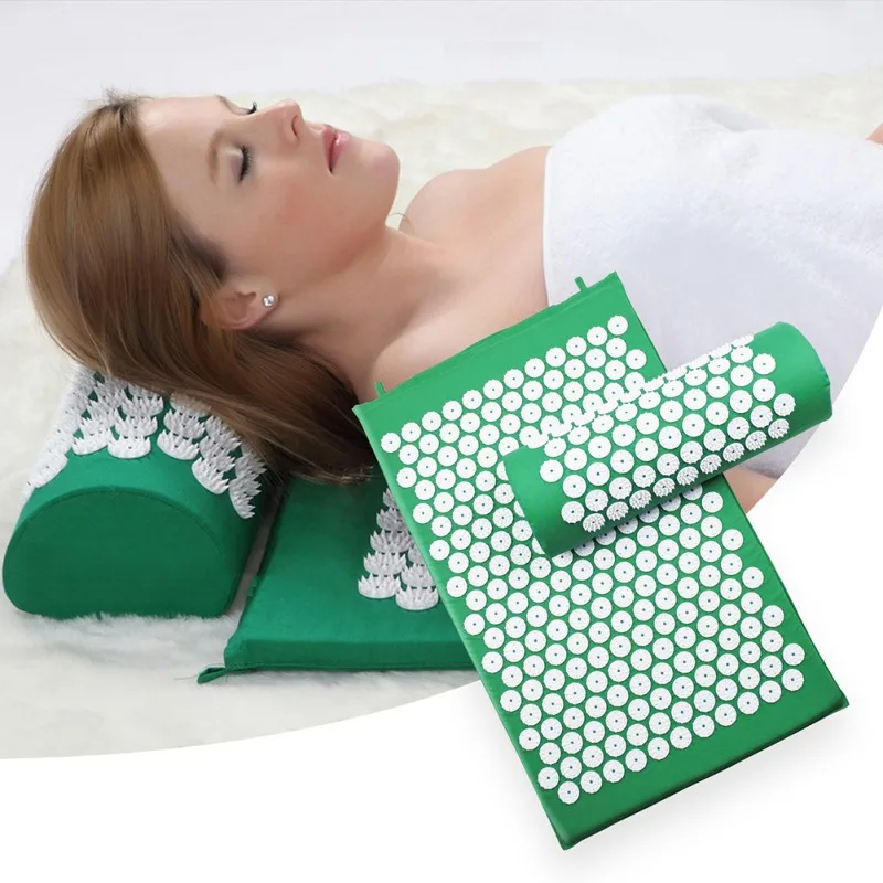 Acupressure massages mat which relieves stress and body pain including back neck and foot 7 Acupressure massages mat which relieves stress and body pain including back neck and foot 12