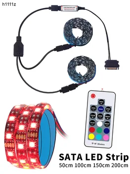 DC12V SATA Power Supply LED Strip Flexible Light with RF Remote Controller for PC Computer Case 1 to 2 5050 RGB 50/100/150/200cm
DC12V SATA Power Supply LED Strip Flexible Light with RF Remote Controller for PC Computer Case 1 to 2 5050 RGB 50/100/150/200cm