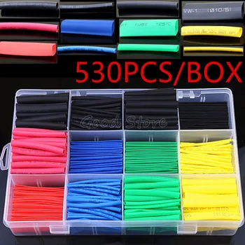530PCS Heat Shrink Tubing Insulation Shrinkable Tubes Assortment Electronic Polyolefin Wire Cable Sleeve Kit Heat Shrink Tubes
530PCS Heat Shrink Tubing Insulation Shrinkable Tubes Assortment Electronic Polyolefin Wire Cable Sleeve Kit Heat Shrink Tubes