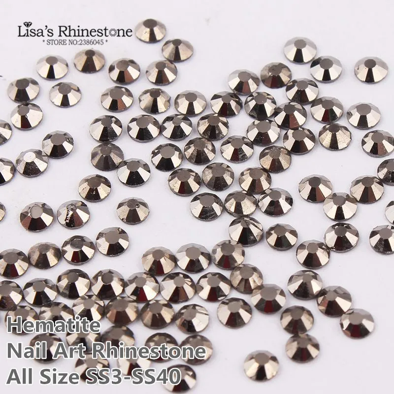 SS3-SS34 Hematite Silver Nail Art Glass Rhinestones Flatback Non HotFix Glue On Rhinestone For Nails DIY
SS3-SS34 Hematite Silver Nail Art Glass Rhinestones Flatback Non HotFix Glue On Rhinestone For Nails DIY