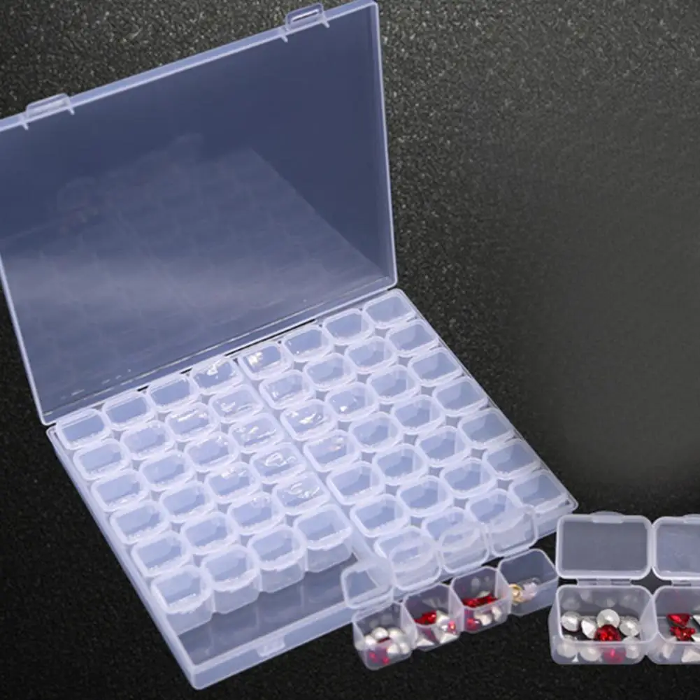 56 Grid Clear Storage Case Nail Jewelry Tool Box with Lid Display Container Nail Set Nail Art Tool Storage Case Jewellery box
56 Grid Clear Storage Case Nail Jewelry Tool Box with Lid Display Container Nail Set Nail Art Tool Storage Case Jewellery box