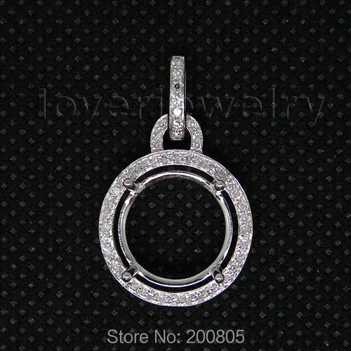 Vintage Round 12mm 18k White Gold Natural Diamond Setting Necklace Pendant for Engagement Jewelry WP032
Vintage Round 12mm 18k White Gold Natural Diamond Setting Necklace Pendant for Engagement Jewelry WP032