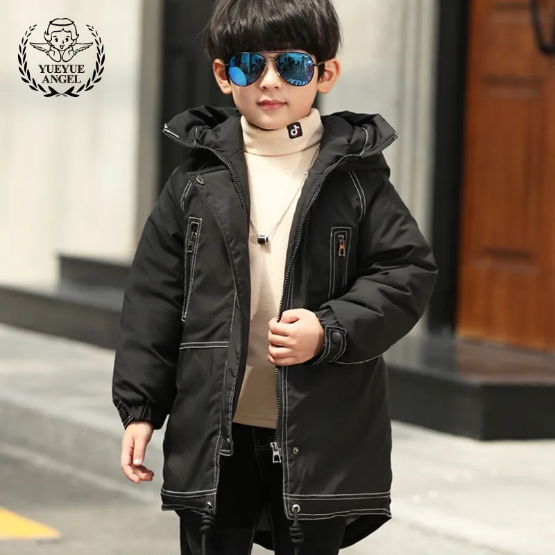 2019 New Black Long Childrens Down Jacket Boys Warm Parkas Girls Boys Hooded Overcoat Boy Thicken Zipper Coats Baby Big Child 
2019 New Black Long Childrens Down Jacket Boys Warm Parkas Girls Boys Hooded Overcoat Boy Thicken Zipper Coats Baby Big Child