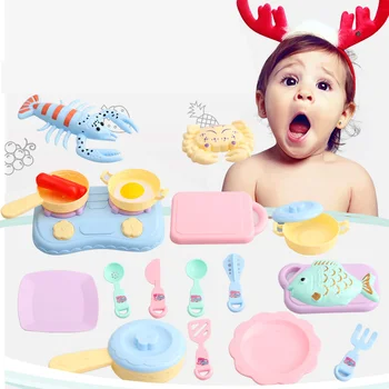 Children's mini tableware play home simulation seafood kitchen cutlery set children's role-playing parent-child interactive toys
Children's mini tableware play home simulation seafood kitchen cutlery set children's role-playing parent-child interactive toys
