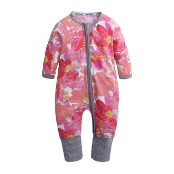 2019 Newborn Baby Romper Floral Print Baby Boy Rompers Long Sleeve Baby Girl Rompers Zipper Cotton Sleepwear Boys Girls Clothing
2019 Newborn Baby Romper Floral Print Baby Boy Rompers Long Sleeve Baby Girl Rompers Zipper Cotton Sleepwear Boys Girls Clothing
