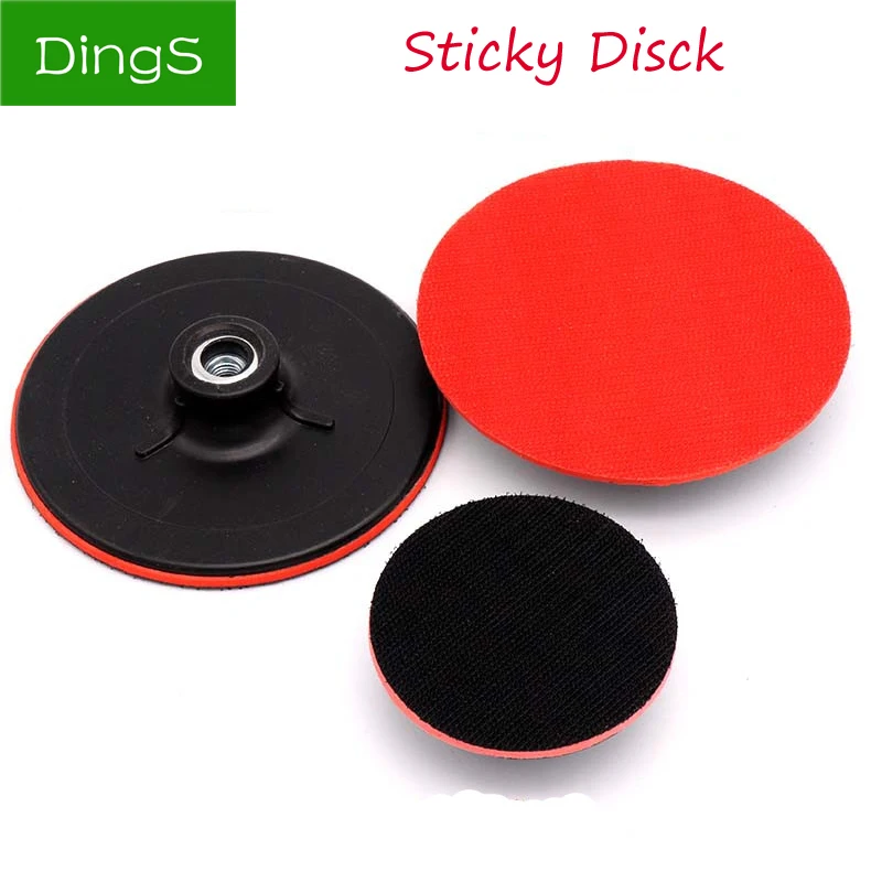 

1pcs 3/4/5 inch Sanding Polishing Disc Pad Thread M10 M14 Sticky Disc Sponge Polishing Angle Grinder Sucker Power Sander Parts