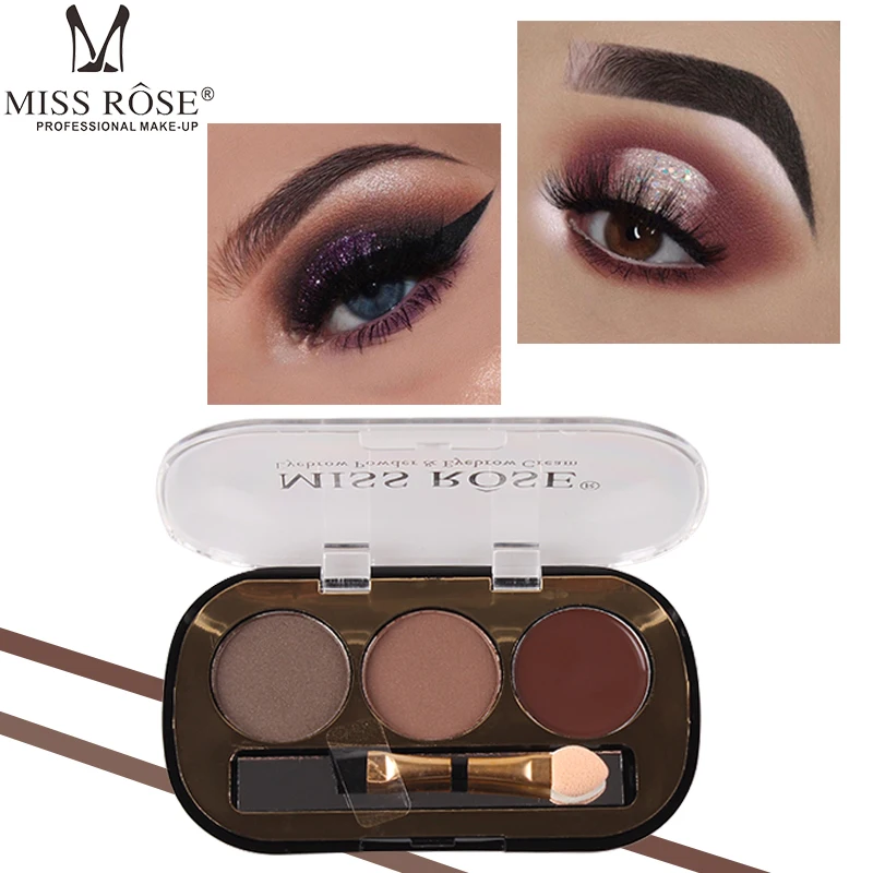 MISS ROSE 3 Color Eyebrow Powder Waterproof Moisture and Smudge Proof + Eyebrow brush Eyebrow Concealer Makeup Tool TSLM2
MISS ROSE 3 Color Eyebrow Powder Waterproof Moisture and Smudge Proof + Eyebrow brush Eyebrow Concealer Makeup Tool TSLM2