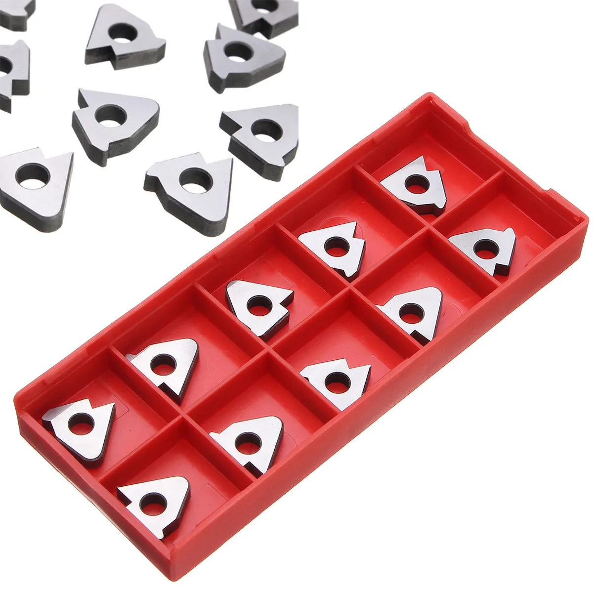 New 10Pcs Carbide Inserts Shim Seats For 16ER AG6/16IRAG60 SER/SEL Turning Holder
New 10Pcs Carbide Inserts Shim Seats For 16ER AG6/16IRAG60 SER/SEL Turning Holder