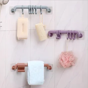 Multifunctional Self-adhesive Storage rack with 6 hooks corner shelf wall hook towel hanger bathroom organizer
Multifunctional Self-adhesive Storage rack with 6 hooks corner shelf wall hook towel hanger bathroom organizer