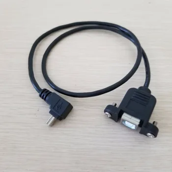90 Degree Up Angle Mini USB 5Pin Male to USB Type B Female Panel Mount Data Extension Cable 50cm
90 Degree Up Angle Mini USB 5Pin Male to USB Type B Female Panel Mount Data Extension Cable 50cm