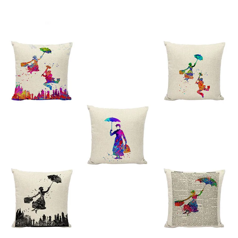Happy Life Pattern Cushion Cover Personality Umbrella Colorful Cartoon City Spot Classic Simple Cute Style Flax Home Decoration
Happy Life Pattern Cushion Cover Personality Umbrella Colorful Cartoon City Spot Classic Simple Cute Style Flax Home Decoration