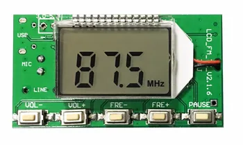 87-108MHz Stereo FM Transmitter Module Digital Digital Wireless Microphone Board Multi-function Frequency Modulation
87-108MHz Stereo FM Transmitter Module Digital Digital Wireless Microphone Board Multi-function Frequency Modulation