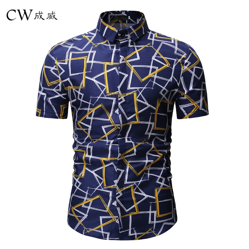 Shirts Men 2019 New Summer Style Print Beach Hawaiian Shirt Men Casual Short Sleeve Hawaii Shirt Chemise Homme EUR Size 3XL 
Shirts Men 2019 New Summer Style Print Beach Hawaiian Shirt Men Casual Short Sleeve Hawaii Shirt Chemise Homme EUR Size 3XL