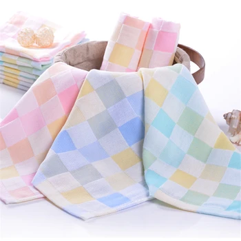 New Cotton No Fade Plaid Pattern Small Square 2 Layers Baby Skin-friendly Absorbent Hair Drying Saliva Towel Soft Gauze
New Cotton No Fade Plaid Pattern Small Square 2 Layers Baby Skin-friendly Absorbent Hair Drying Saliva Towel Soft Gauze