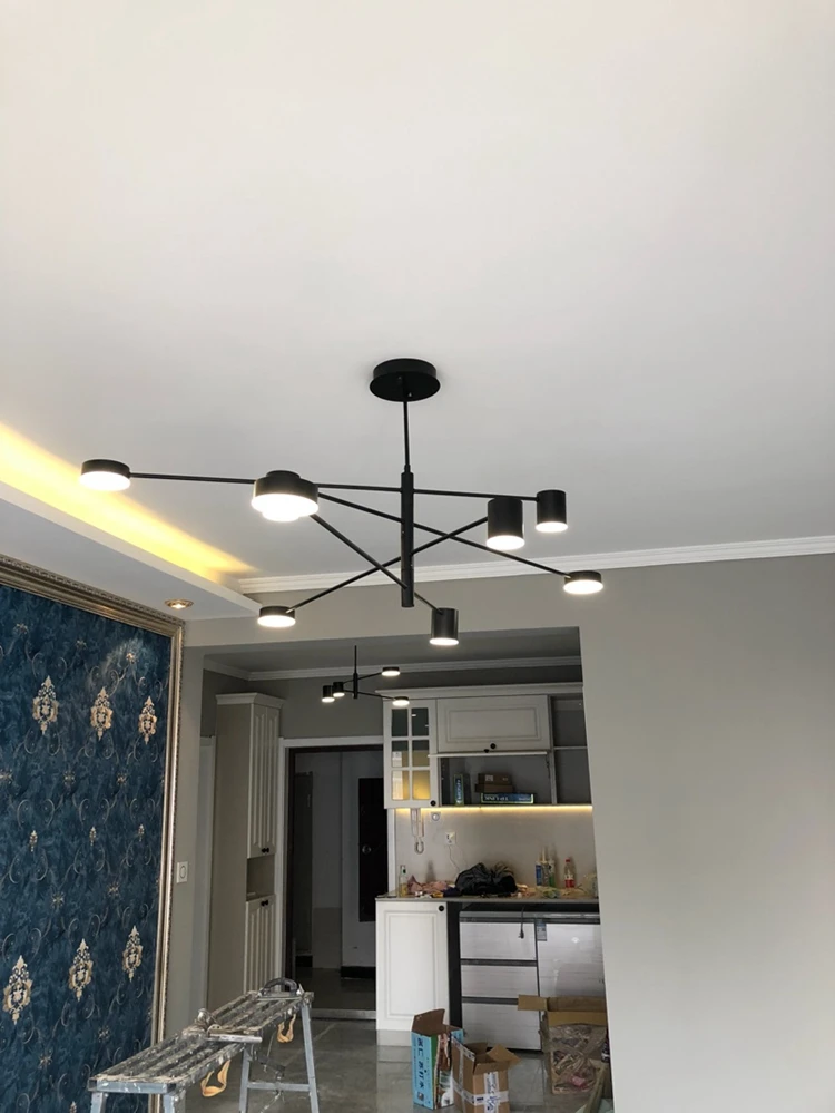 LukLoy Modern Chandelier Suspension Lighting Fixture Living Room Ceiling Hang Lamps Hanglamp Kitchen Branch Pendant Lamps Lights (40)