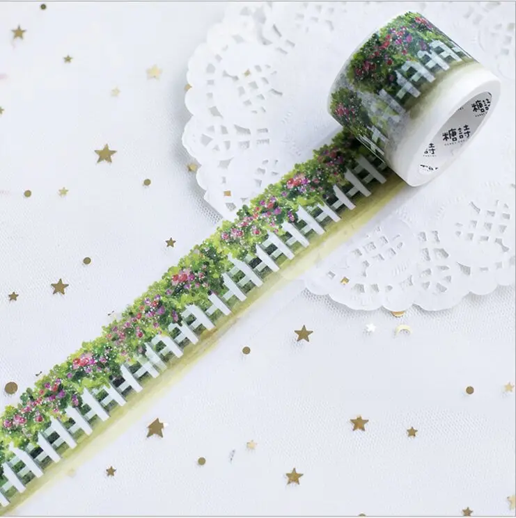 Kimino Girl Flower Fence Color Stars Cherry petal Lantern Decoration Washi Tape DIY Planner Diary Scrapbook Masking Tape Escola
Kimino Girl Flower Fence Color Stars Cherry petal Lantern Decoration Washi Tape DIY Planner Diary Scrapbook Masking Tape Escola