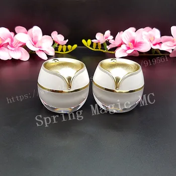 30g Pearl White Leaf Shape Acrylic Cream Jar,Cosmetic Container Eye Cream Bottle,plastic mask/essence jars cosmetic Case
30g Pearl White Leaf Shape Acrylic Cream Jar,Cosmetic Container Eye Cream Bottle,plastic mask/essence jars cosmetic Case