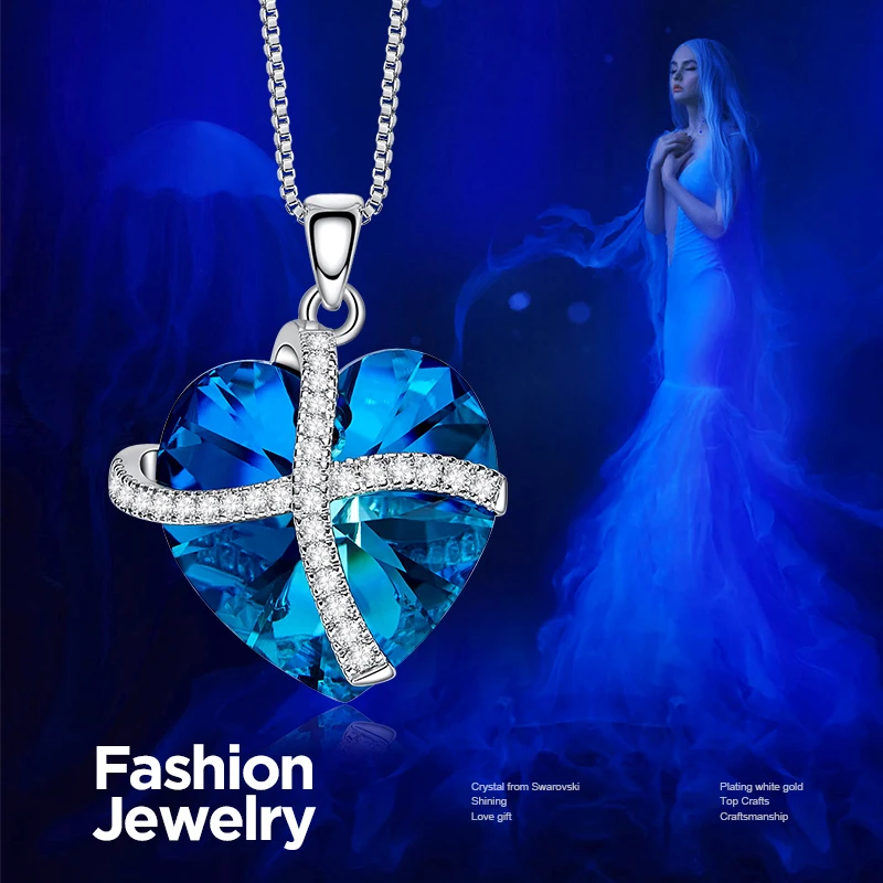 Cdyle Heart Crystal Pendant Necklace Volcano Embellished with crystals from Swarovski Pendant Women Love Gift Collier ras du cou
Cdyle Heart Crystal Pendant Necklace Volcano Embellished with crystals from Swarovski Pendant Women Love Gift Collier ras du cou
