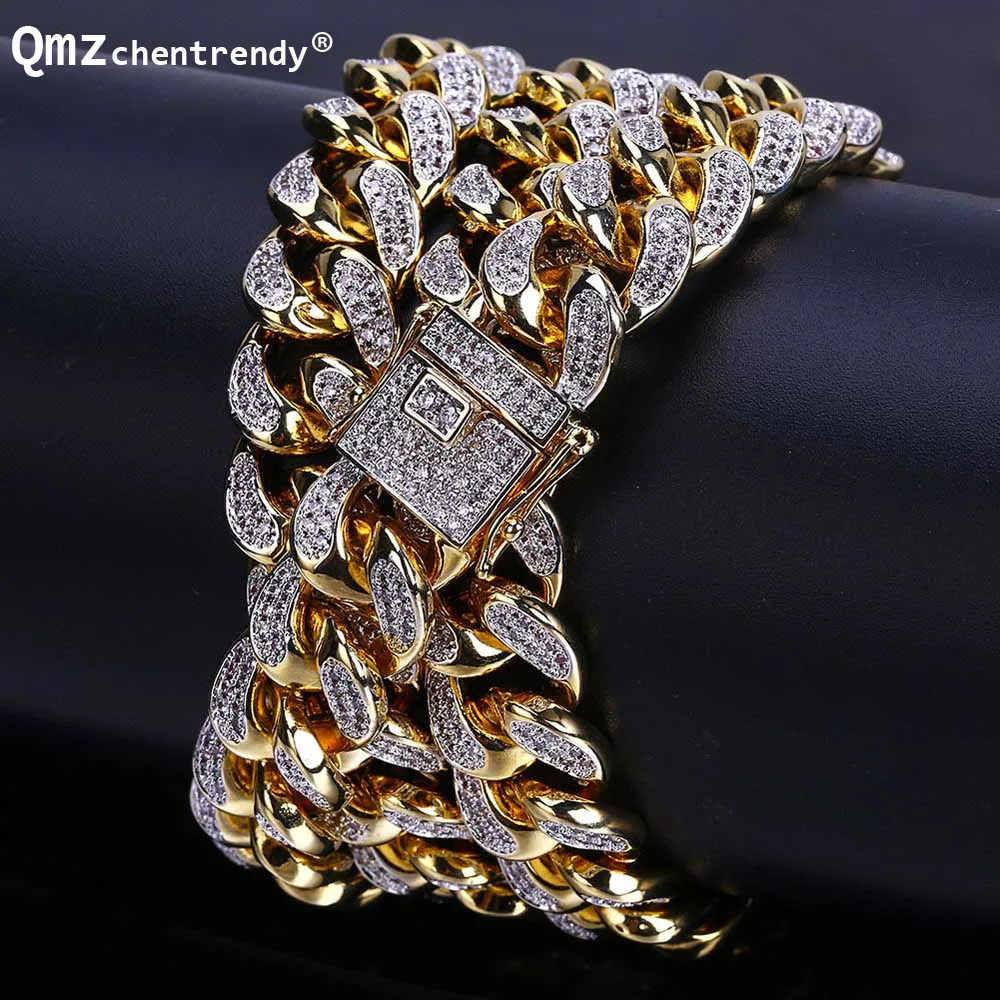 Punk 13mm Mens Miain Curb Cuban CZ Chain Necklaces Hip hop Men Necklace With Luxury Box Clasp Punk Bling Iced Out Jewelry
Punk 13mm Mens Miain Curb Cuban CZ Chain Necklaces Hip hop Men Necklace With Luxury Box Clasp Punk Bling Iced Out Jewelry
