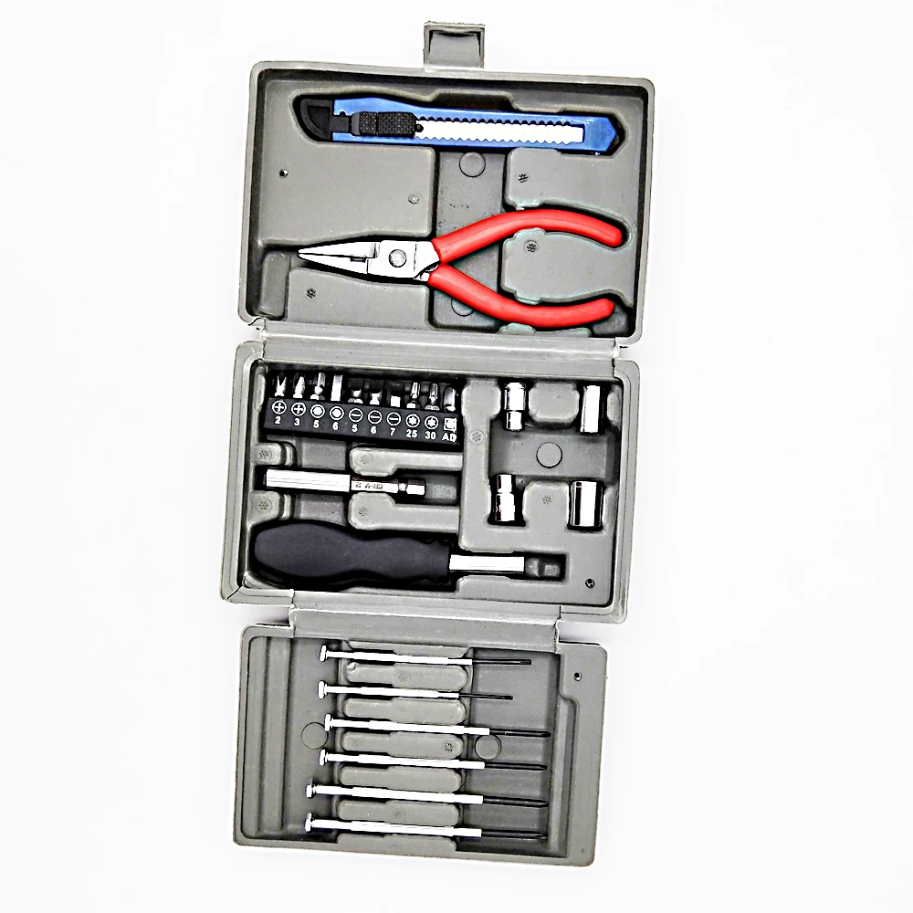 

24pcs household Multifunctional Tool Set kits Pliers Screwdrivers Kit precidion Screwdriver Bits set Knife set toolbox