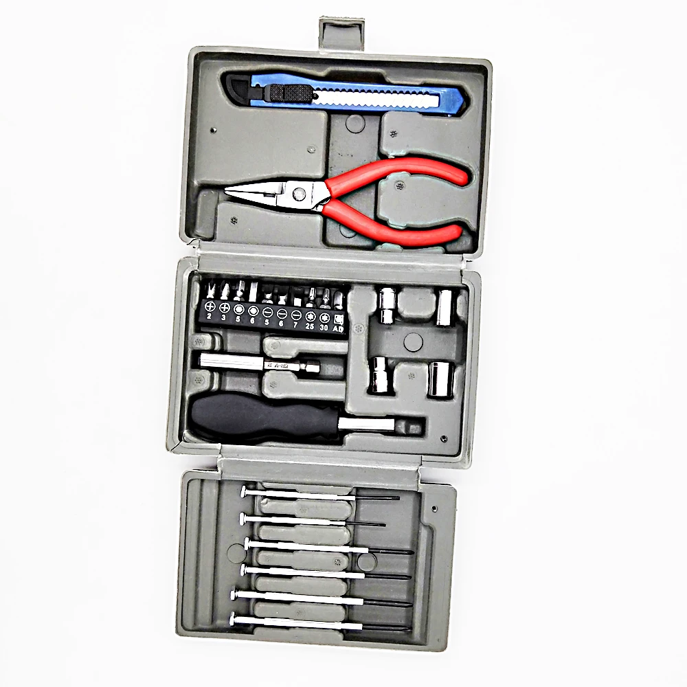 24pcs household Multifunctional Tool Set kits Pliers Screwdrivers Kit precidion Screwdriver Bits set Knife set toolbox
24pcs household Multifunctional Tool Set kits Pliers Screwdrivers Kit precidion Screwdriver Bits set Knife set toolbox