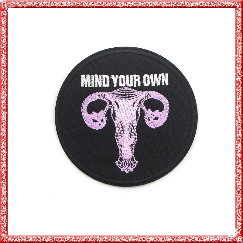 Mind your own letter round patches embroidered Iron on Clothing DIY craft supply Badges Sewing Applique Patchwork Stickers E0659
Mind your own letter round patches embroidered Iron on Clothing DIY craft supply Badges Sewing Applique Patchwork Stickers E0659