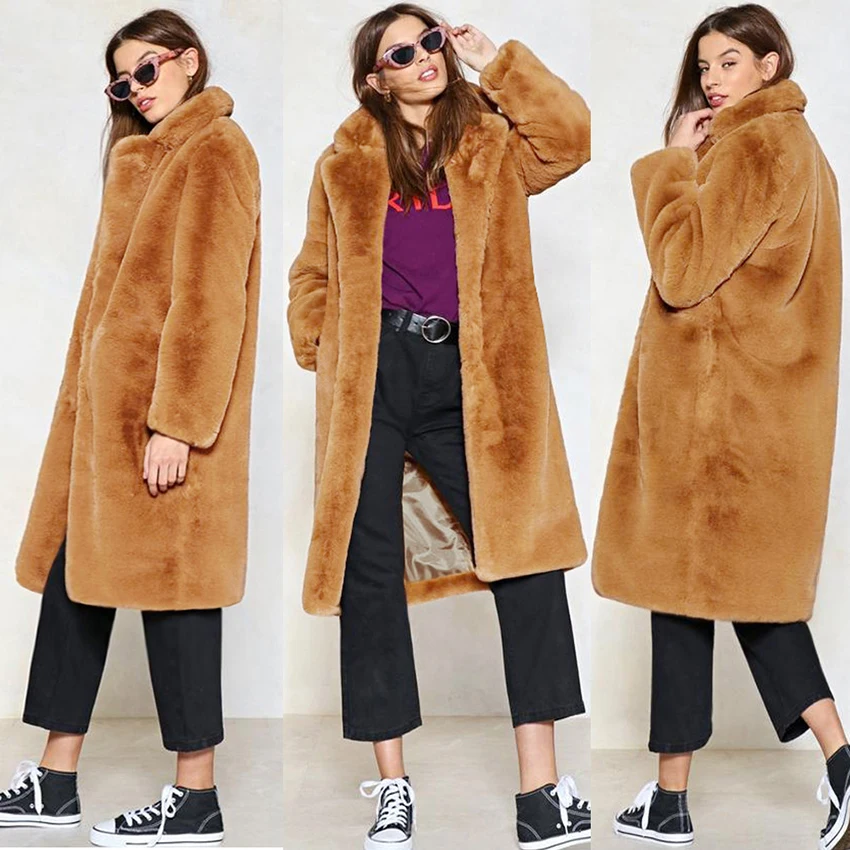 LANSHIFEI Autumn Fashion Faux Fur Coat Plus Size Fluffy Jacket Casual Women Long Sleeve Turn-down Collar Slim Warm Ladies Parka
LANSHIFEI Autumn Fashion Faux Fur Coat Plus Size Fluffy Jacket Casual Women Long Sleeve Turn-down Collar Slim Warm Ladies Parka