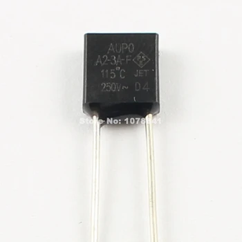 100 Pcs Per Lot Aupo Thermal Fuse Cutoff TF 115 Degree 250V 3A A2-3A-F