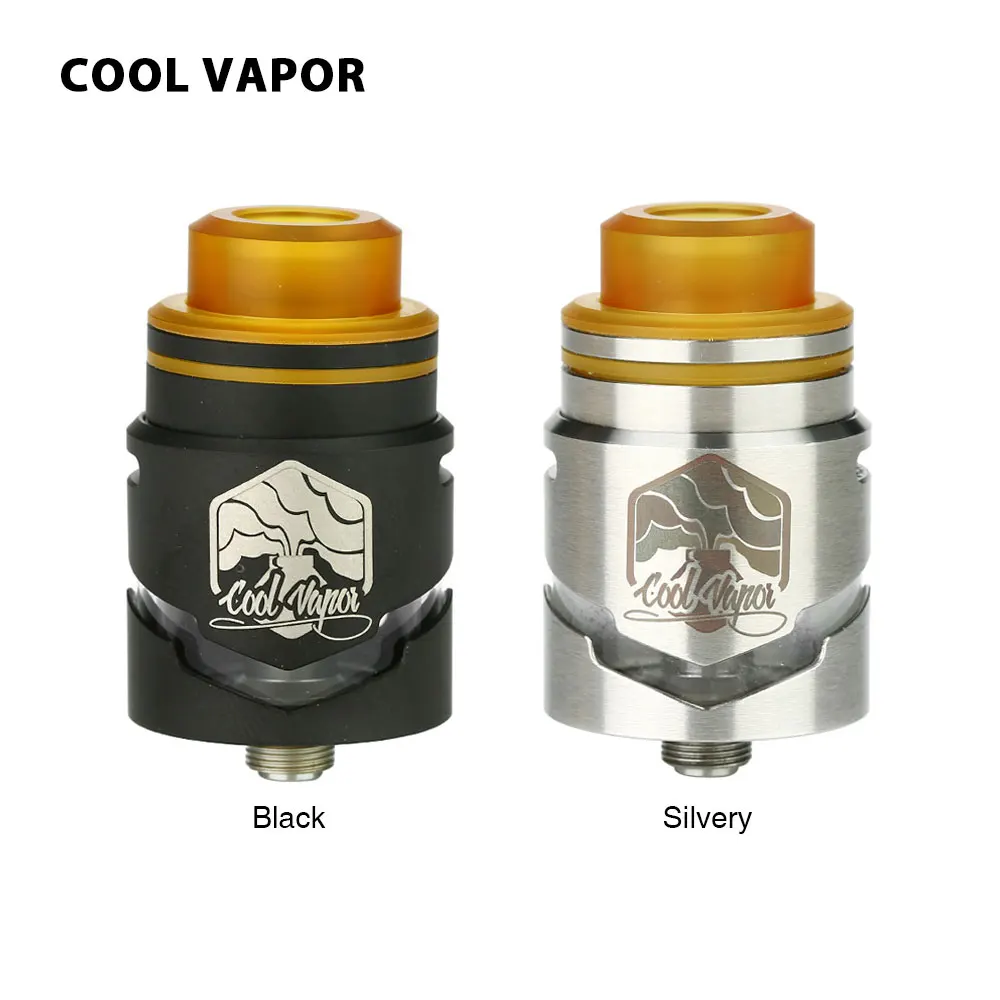 

Original Cool Vapor Cavalry RDTA 2.5ml Dual-coil Atomizer with 24mm Diameter & Bottom Feeded Pin for Squonk MODs VS Dead Rabbit