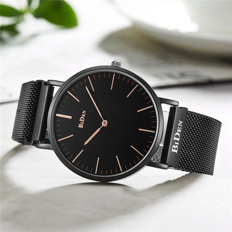 BIDEN Fashion Men Women Watches Simple Style Magnet Clasp Unisex Quartz Clock Luxury Brand Male Mesh Steel Wristwatch relogio
BIDEN Fashion Men Women Watches Simple Style Magnet Clasp Unisex Quartz Clock Luxury Brand Male Mesh Steel Wristwatch relogio