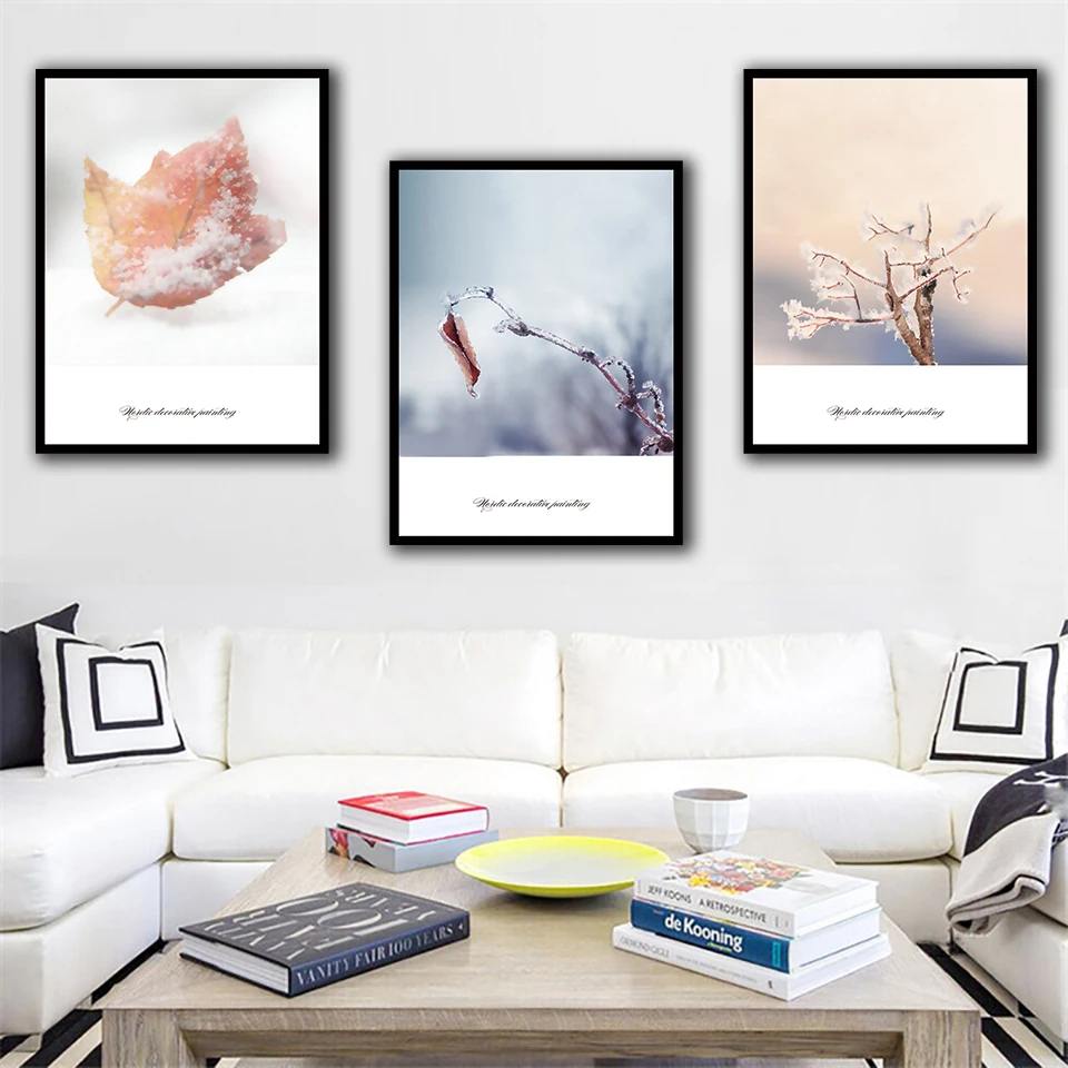 Nordic Modern Style Artwork Winter Branches Freeze Landscape Poster Canvas Prints Painting Wall Art Home Decor Modular Pictures
Nordic Modern Style Artwork Winter Branches Freeze Landscape Poster Canvas Prints Painting Wall Art Home Decor Modular Pictures