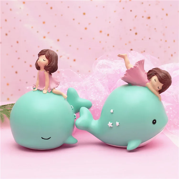 Creative Dophine Girl Saving Pot Cartoon Piggy Bank Brinquedos Resin Collection Model Action Fgures #396 Kids Birthday Gift
Creative Dophine Girl Saving Pot Cartoon Piggy Bank Brinquedos Resin Collection Model Action Fgures #396 Kids Birthday Gift