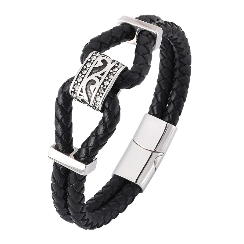 2019 New high quailty jewelry Bracelet Bangle Genuine Leather Hand Chain Buckle friendship men women bracelet Gift BB0370
2019 New high quailty jewelry Bracelet Bangle Genuine Leather Hand Chain Buckle friendship men women bracelet Gift BB0370